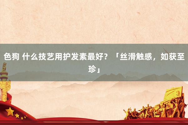 色狗 什么技艺用护发素最好？「丝滑触感，如获至珍」