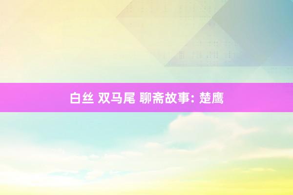 白丝 双马尾 聊斋故事: 楚鹰